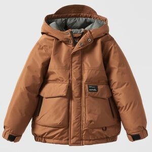 Zara Boys Label Puffer Coat